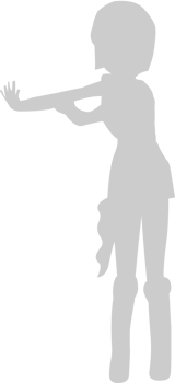 Cute dancing girl vector