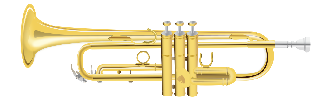 Trumpet realistic vector