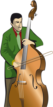 Tango orchestra cello vector