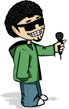 Hip hop cartoon vector