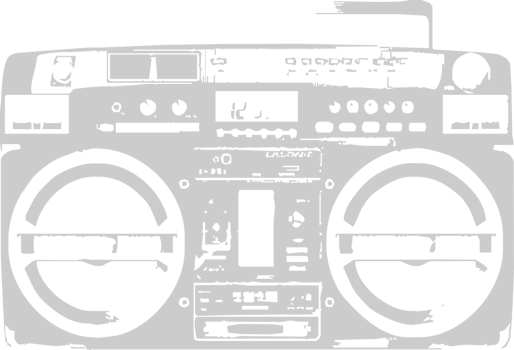Boombox vector