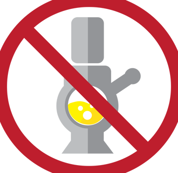 No drugs bong vector