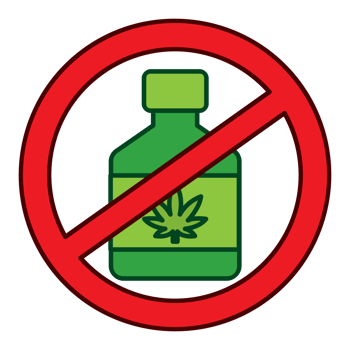 No drugs marijuana vector