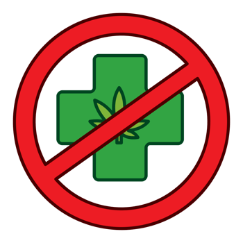 No drugs marijuana vector