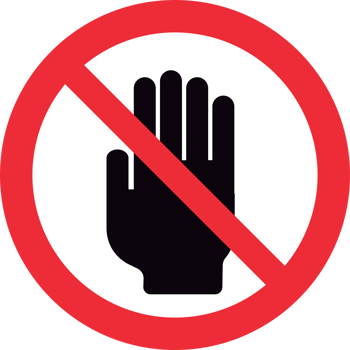 No sign enter vector