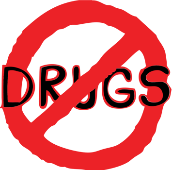 No drugs hand drawn vector
