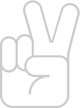 Peace hand gesture vector