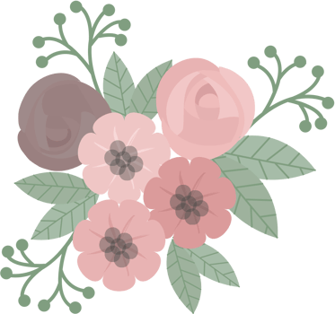 Pink flower vector