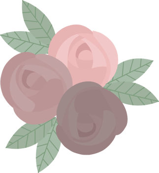 Pink flower vector