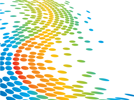 Rainbow dot background vector