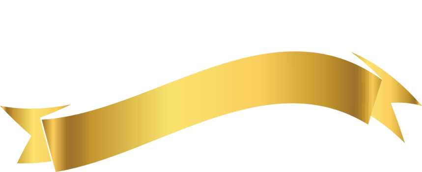 Golden ribbon vector