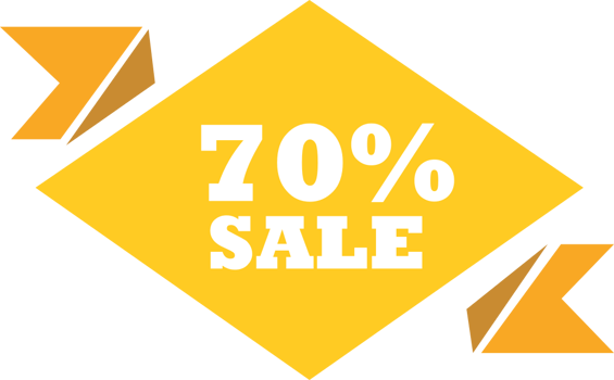 Promotion ribbon vector