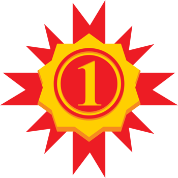 First place ribbon vector