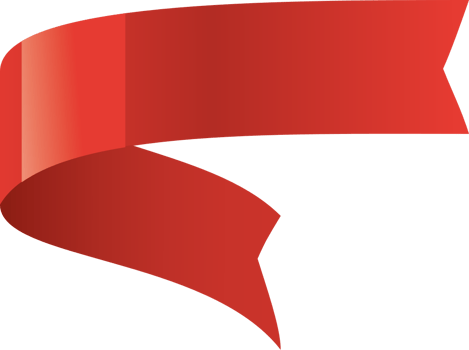 Glossy red banner vector