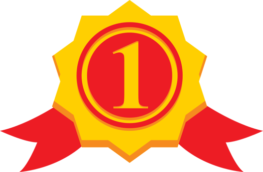 First place ribbon vector
