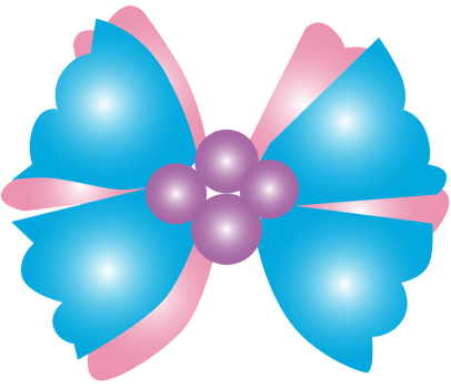 Cute bow vector