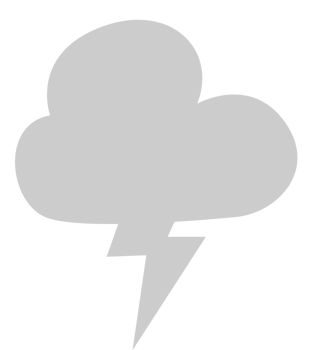 Thunderstorm vector