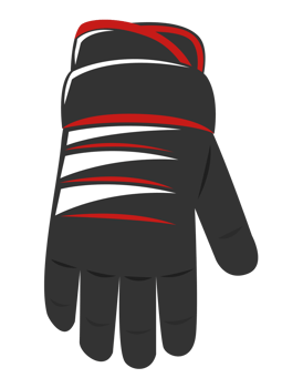 hockey gloves vector