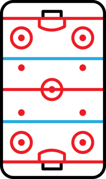 hockey field vector