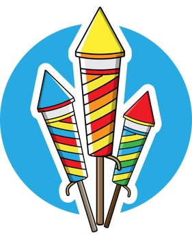 Fireworks vector