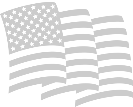 American flag waving vector