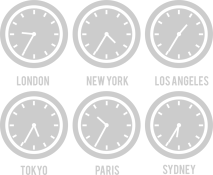 World Clock vector