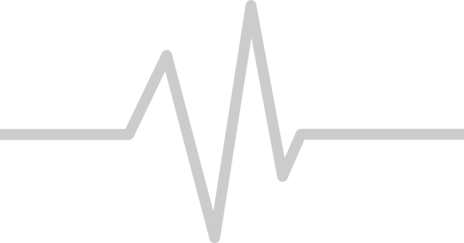 Heartbeat short line vector