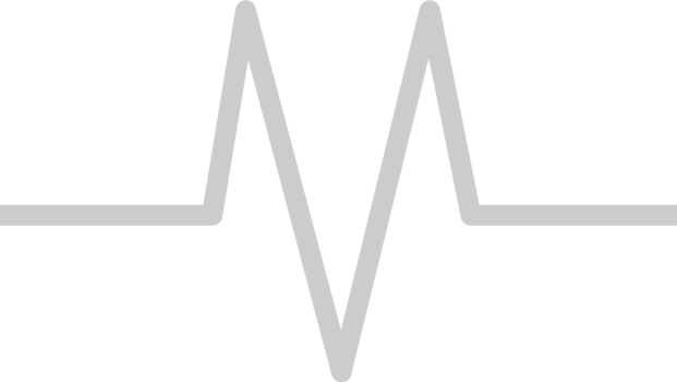 Heartbeat short line vector