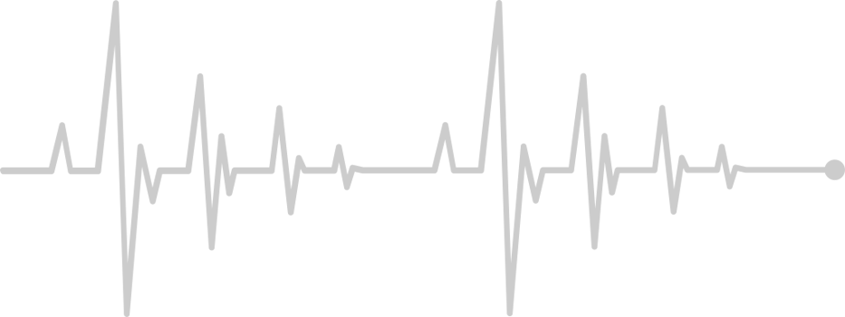 Heartbeat long line vector