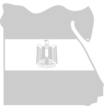 Egypt icon map and flag vector