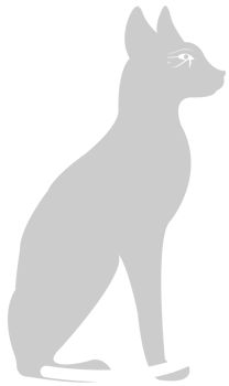 Egypt icon cat vector