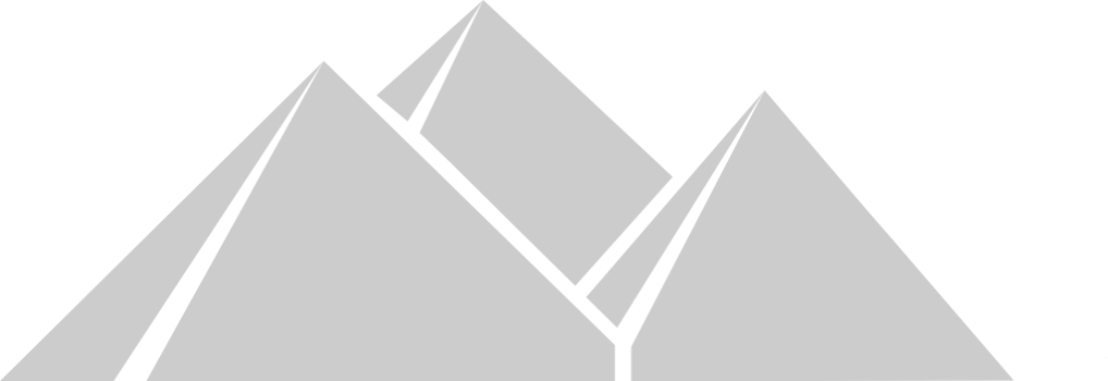 Egyptian pyramids outline vector