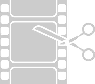 Filmstrip cut vector
