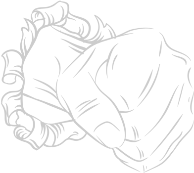 Fist outline breaking vector