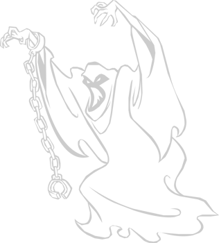 Ghost outline vector