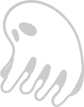 Ghost outline vector
