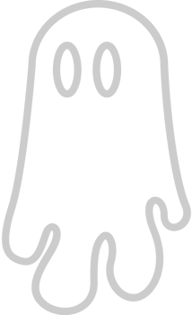 Ghost outline vector