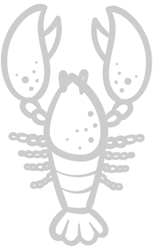 Lobster outline vector