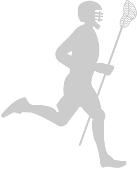 Lacrosse player running vector
