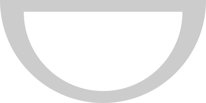 Half circle  vector