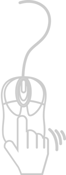 Mouse computer outline vector
