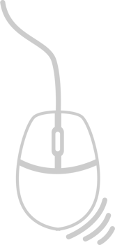 Mouse computer outline vector