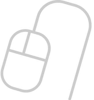 Mouse computer outline vector