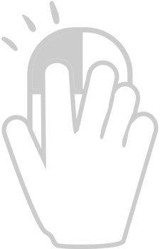 Mouse left click vector