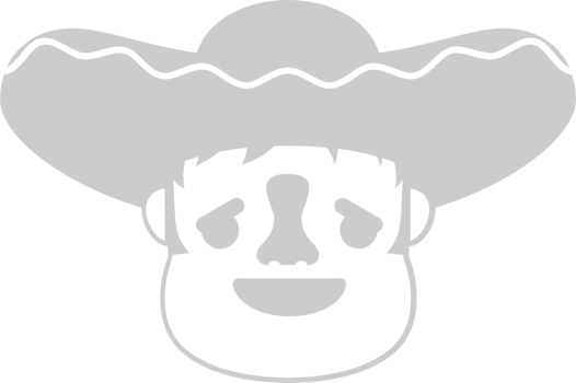 Mexican sombrero emoticon vector