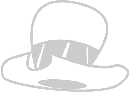 Sombrero outline vector