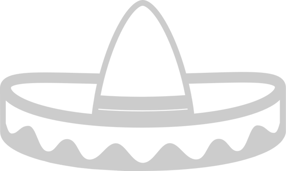 Sombrero outline vector