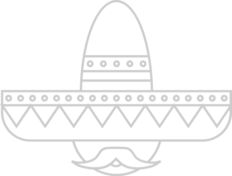 Sombrero outline vector