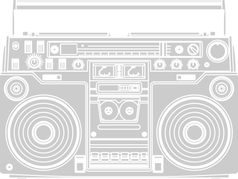Radio 80's vector