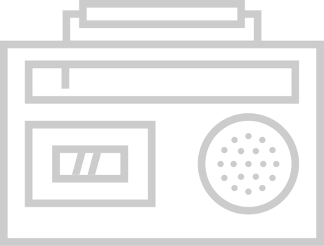 Radio outline vector